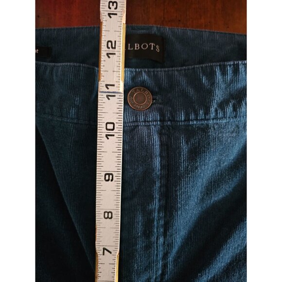 Talbots corduroy straight leg pants size 16 teal - Picture 4 of 8